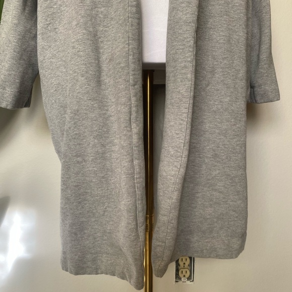 ZARA comfy cozy oversized cardigan light grey size large - Picture 4 of 7